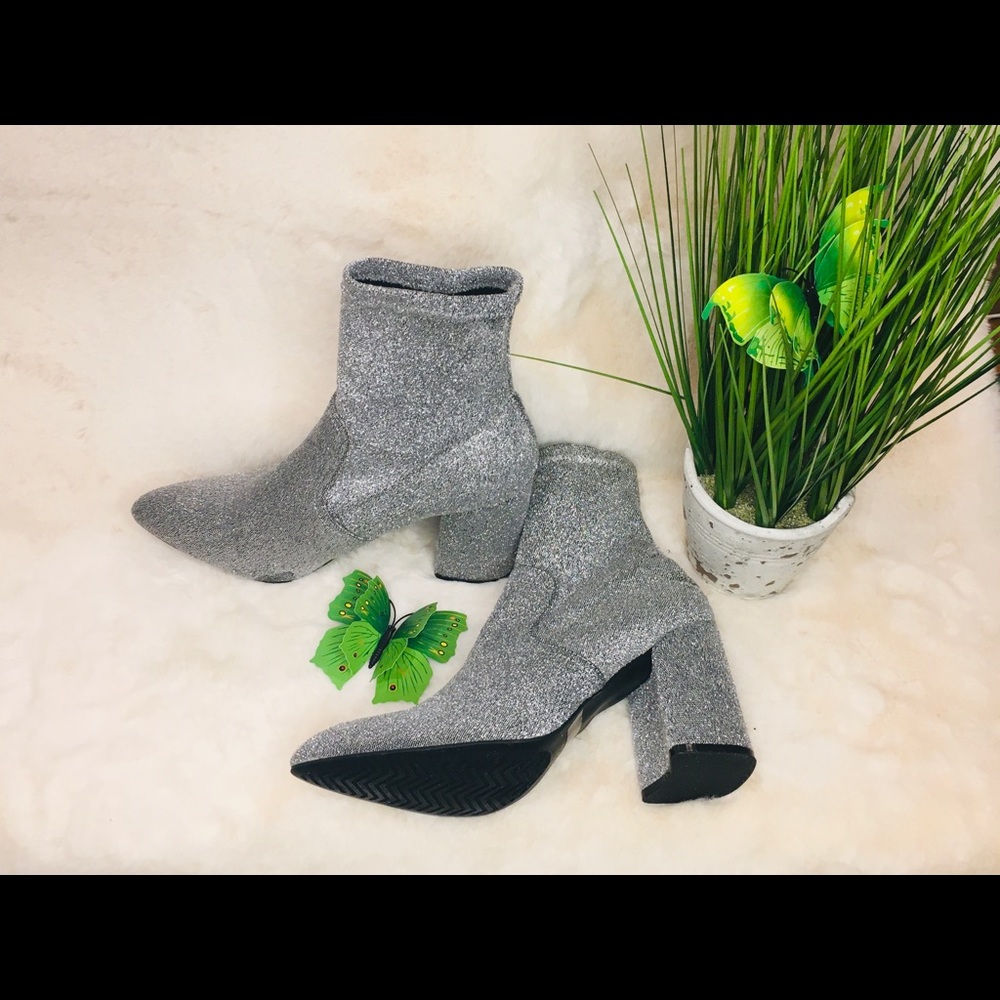 Silver boots